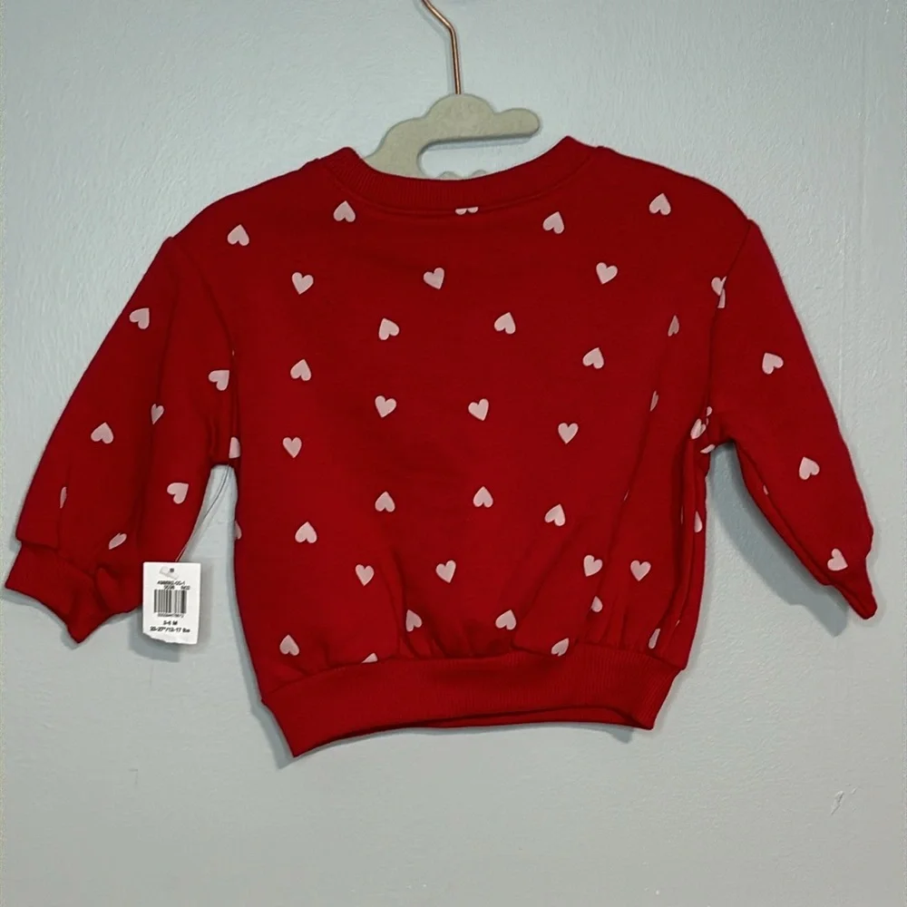 5 for $20! Old Navy Hearts Red Sweater Size 3-6M